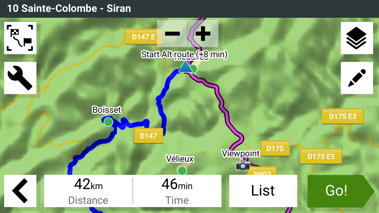 Screenshot Garmin XT2