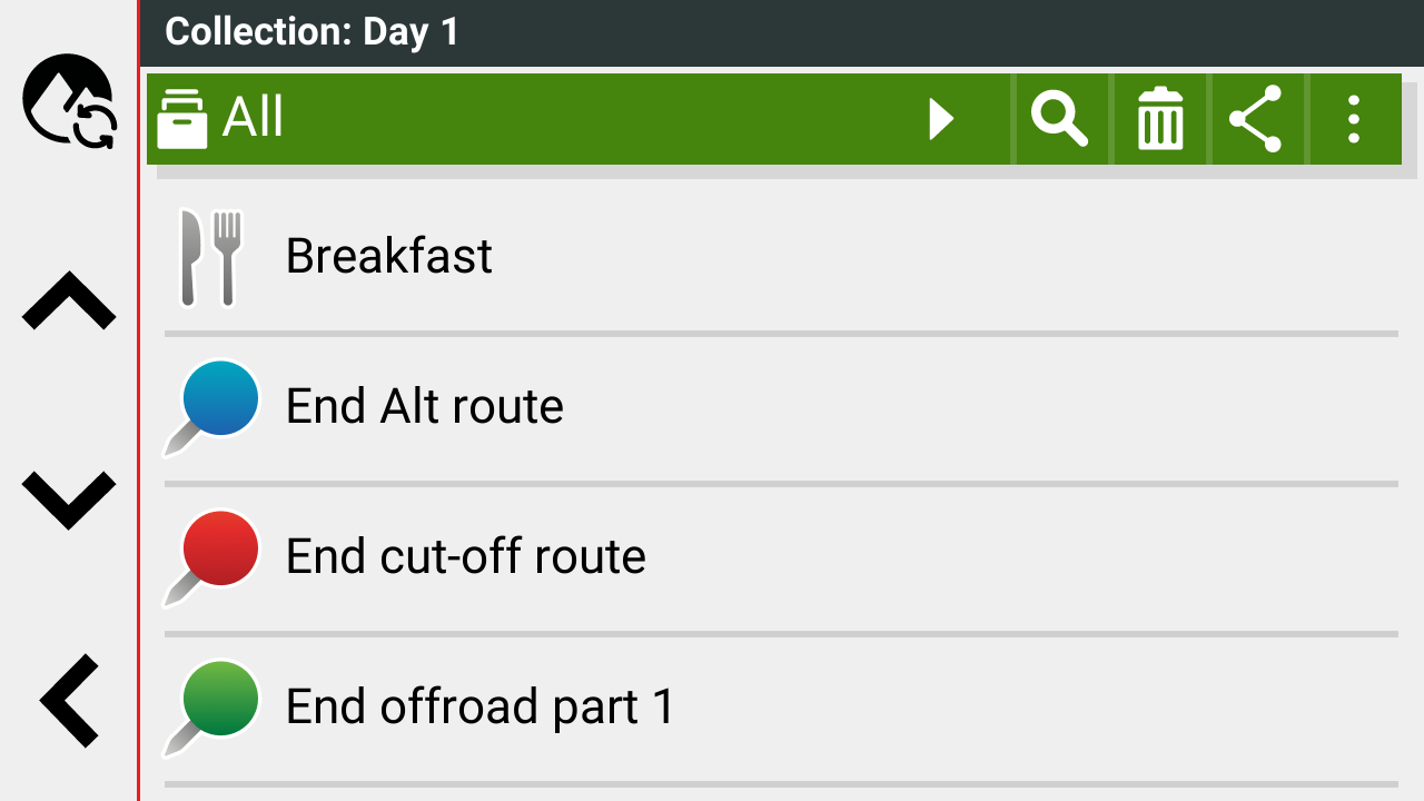 Screenshot Garmin Zumo XT2