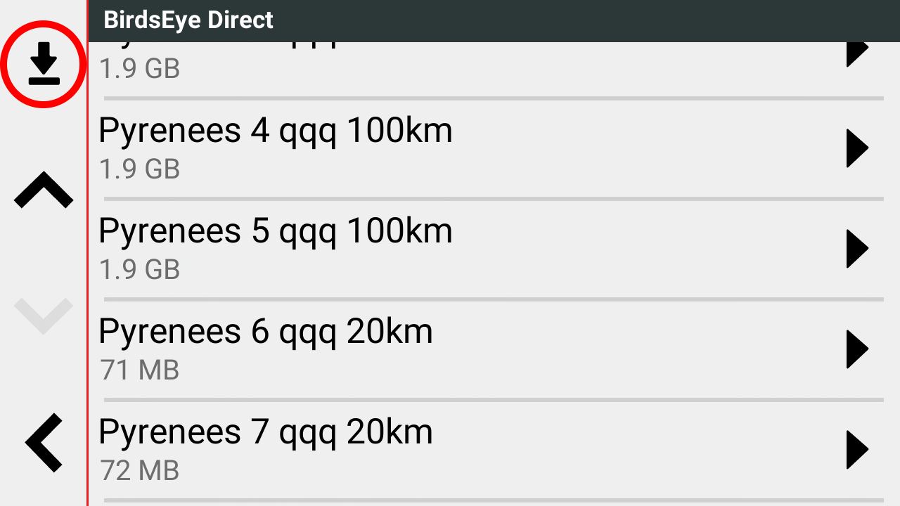 BirdsEyes op de Garmin Zumo XT2